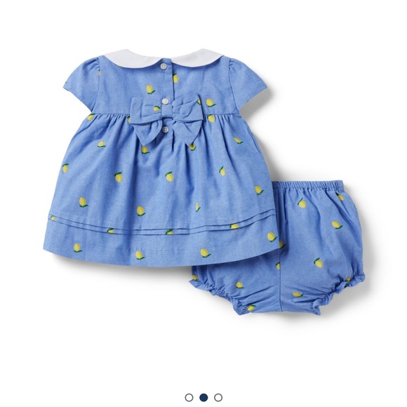 Baby lemon oxford matching set - Picture 2 of 3